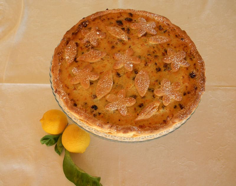 Ricotta-Rosinen-Kuchen